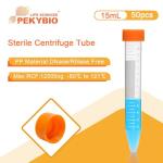 15ml Centrifuge Tubes with Leak-Proof Caps, 50 Pack