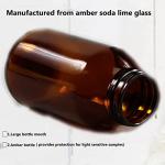 Amber Glass Wide Mouth Packer Bottles, 120 ML Pack of 24