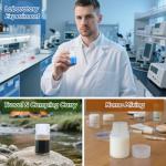 1 oz Airtight Plastic Bottles with Caps (4 Pcs)