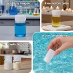 1 oz Airtight Plastic Bottles with Caps (4 Pcs)