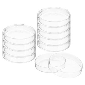 PATIKIL 100mm Clear Borosilicate Glass Petri Dishes
