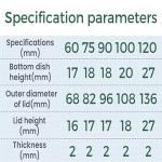 100mm Borosilicate Glass Petri Dishes with Lid