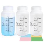 8oz Plastic Bottles with Airtight Lids - 3 Pack
