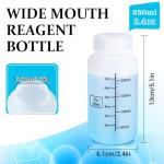 8oz Plastic Bottles with Airtight Lids - 3 Pack