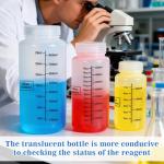 8oz Plastic Bottles with Airtight Lids - 3 Pack