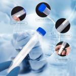 50 Pack 15ml Conical Centrifuge Tubes with Rack