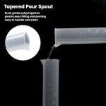 10 Pack 100ml Plastic Measuring Cylinders