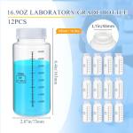 12 Pack Plastic Sample Bottles with Screw Caps