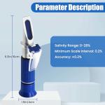 AMTAST Salinity Refractometer for Sea Water Testing