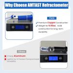 AMTAST Salinity Refractometer for Sea Water Testing