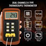 DANOPLUS Dual-Channel High Accuracy K-Type Thermometer