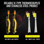 DANOPLUS Dual-Channel High Accuracy K-Type Thermometer