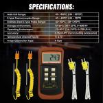 DANOPLUS Dual-Channel High Accuracy K-Type Thermometer