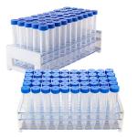 15mL Sterile Centrifuge Tubes with Screw Caps - 100 Pcs