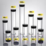 Wide Mouth Glass Sample Vials with Caps - 8 Pack