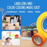 Rainbow Colored Masking Tape – 10 Roll Pack