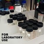 Wide Mouth Glass Sample Vials with Caps - 8 Pack