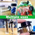 Wide Mouth Glass Sample Vials with Caps - 8 Pack