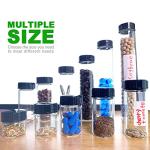 Wide Mouth Glass Sample Vials with Caps - 8 Pack
