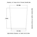 Laboy 5-Pack Glass Thermometer Inlet Adapters