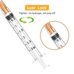 100 Pack 3ml Disposable Syringes with Needles