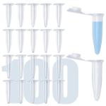 100 Pcs 0.5ml Conical Centrifuge Tubes with Caps