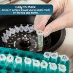 100 Pcs 0.5ml Conical Centrifuge Tubes with Caps