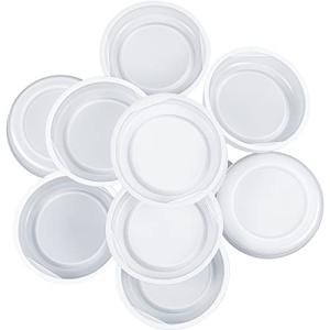 Taiyin 100-Pack White Plastic End Caps for Tubes