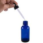 Cobalt Blue Glass Bottles with Eye Droppers (6 Pack)
