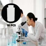 ZYNXTAR 10-Pack Wide Mouth Plastic Sample Bottles