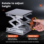 Stainless Steel Mini Lab Lift Table 6x6