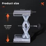 Stainless Steel Mini Lab Lift Table 6x6