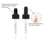 3-Pack 28.3ml Clear Glass Dropper Bottles