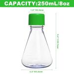 250ml Plastic Erlenmeyer Flasks - 6 Pack