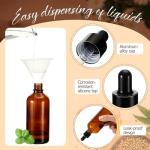 Lallisa 48 Amber Glass Dropper Bottles Set