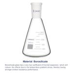 Labasics 250 ml Borosilicate Glass Erlenmeyer Flask