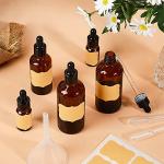 Lallisa 48 Amber Glass Dropper Bottles Set