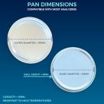 Aluminum Sample Pans for Moisture Analyzers - 50 Pack