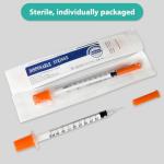 30 Pack Disposable Insulin Syringes with Needles