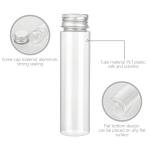 50 PCS Clear Plastic Test Tubes with Caps