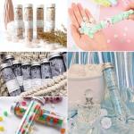 50 PCS Clear Plastic Test Tubes with Caps