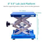 8-inch Lab Jack Stand with Anodized Aluminum Deck