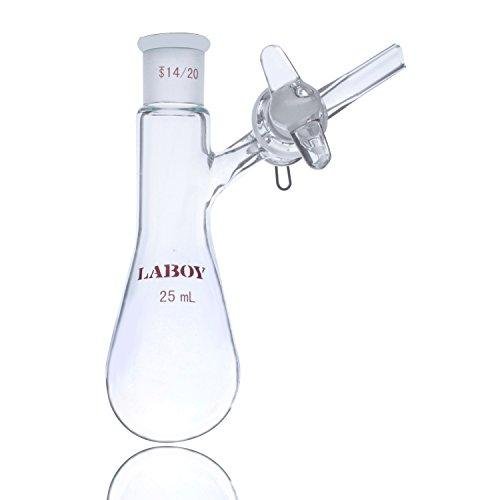 25mL Schlenk Flask with Stopcock for Air-Free Chemistry