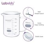Glass Beaker Set with Handle, 250ml & 500ml