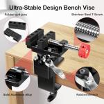 360° Rotating Mini Bench Vise with Quick-Release