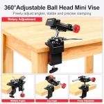 360° Rotating Mini Bench Vise with Quick-Release