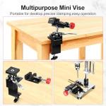 360° Rotating Mini Bench Vise with Quick-Release