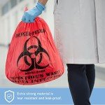 Biohazard Waste Bags, 10 Gallon, 100 Count