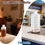 16oz Airtight Plastic Bottles for Lab Liquids