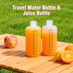 16oz Airtight Plastic Bottles for Lab Liquids